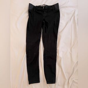 Black Maternity Skinny Pants With Elastic Waist size 4